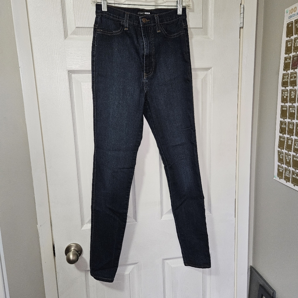 Fashion Nova dark wash skinny jeans